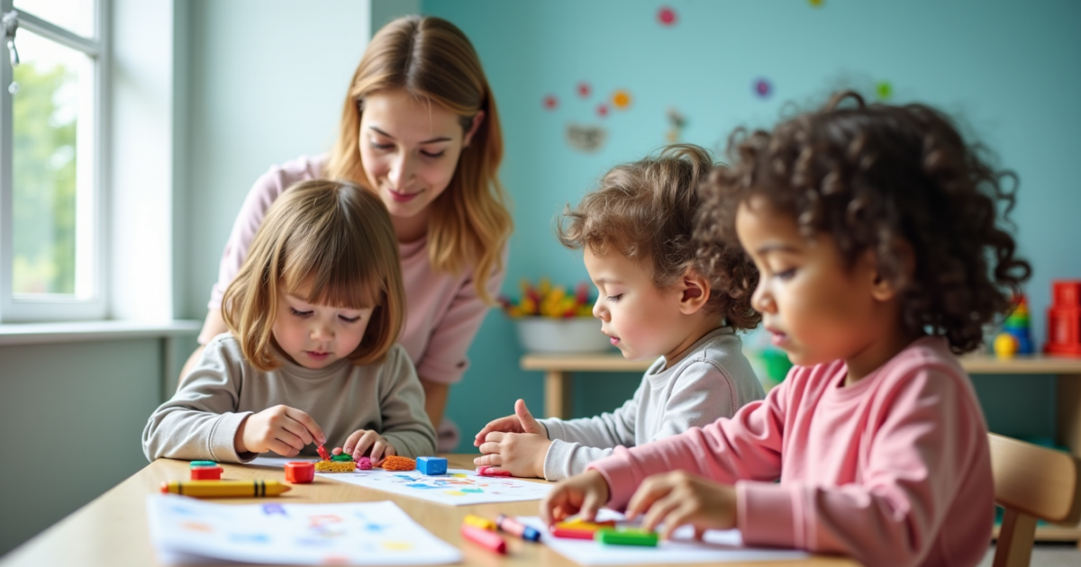 Temps calme en crèche : gommettes libres ou activités dirigées, quelle approche choisir